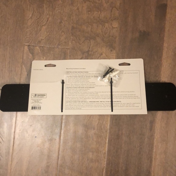 NWT Project 62 18” hook rail matte black - Picture 5 of 6